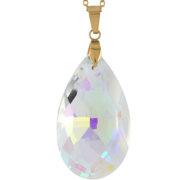 NWT Simulated Mercury Topaz Earrings and Pendant Necklace - Picture 10 of 12